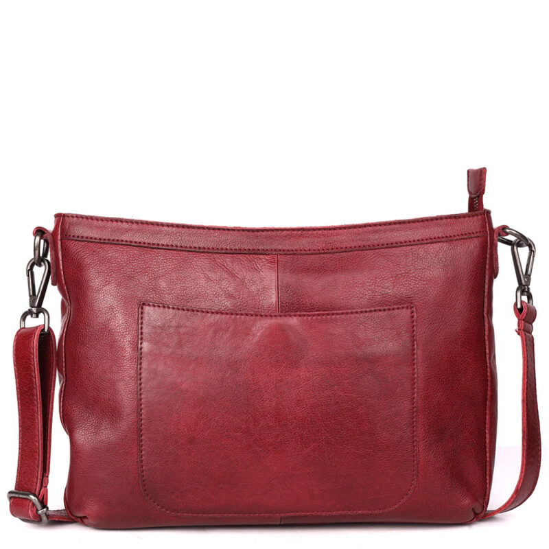 Maranui Classic Leather Messenger Crossbody Bag