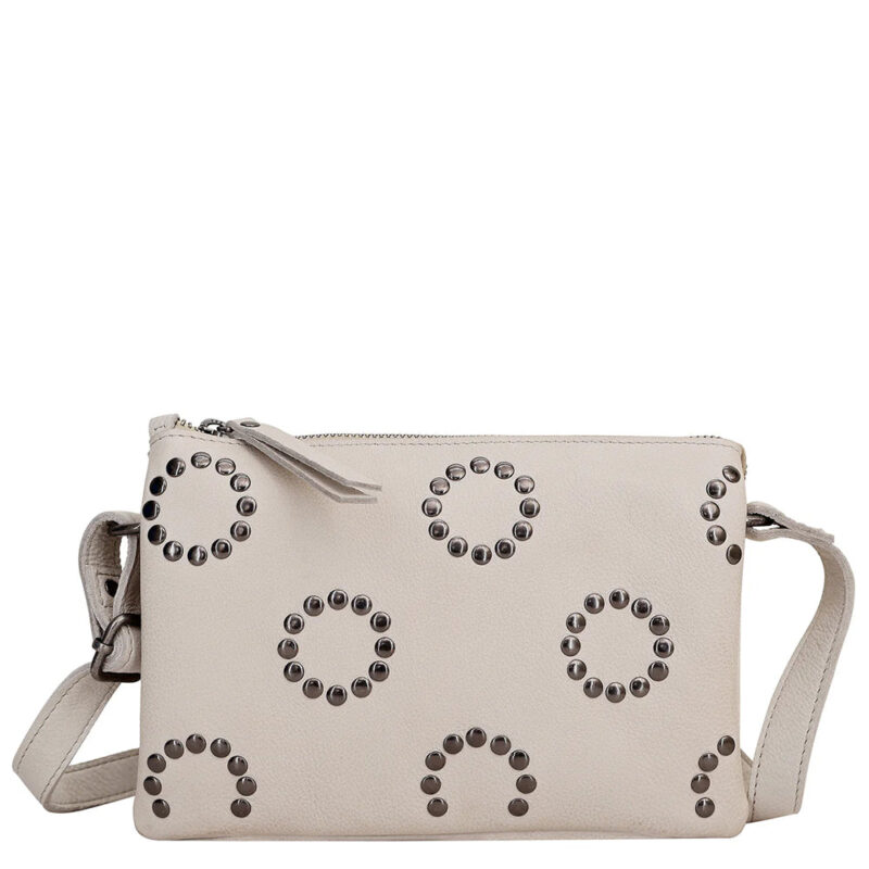 Maranui Leather Crossbody Bag with Stud Accents