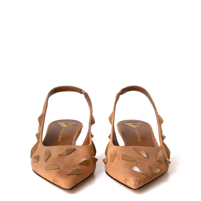 Maranui Women’s Studded Suede Leather Pumps - Image 3